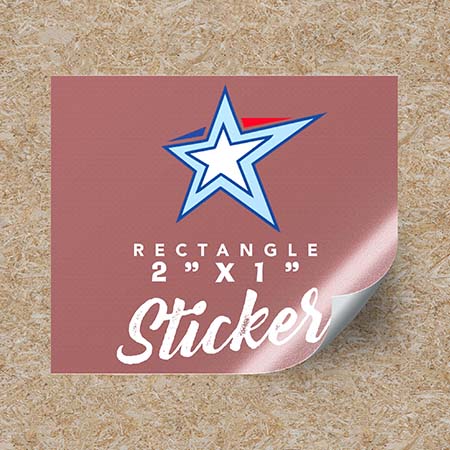 Rectangular Stickers 2"x1"
