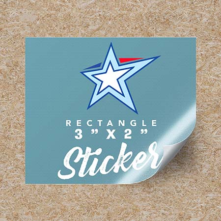 Rectangular Stickers 3"x2"