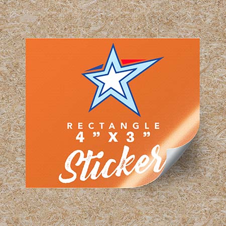 Rectangular Stickers 4"x3"