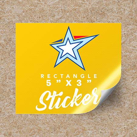 Rectangular Stickers 5"x3"