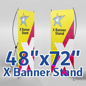 X Banner Stand with 48"x72" Banner