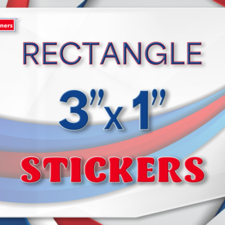 Rectangular Stickers 3"x1"
