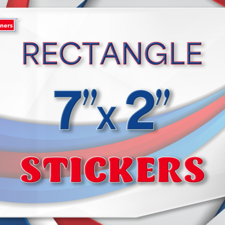 Rectangular Stickers 7"x2"