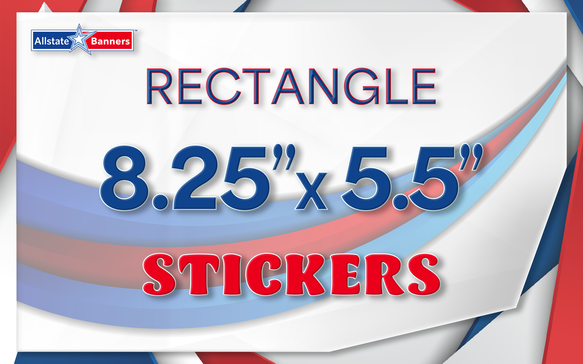 Rectangular Stickers 8.25